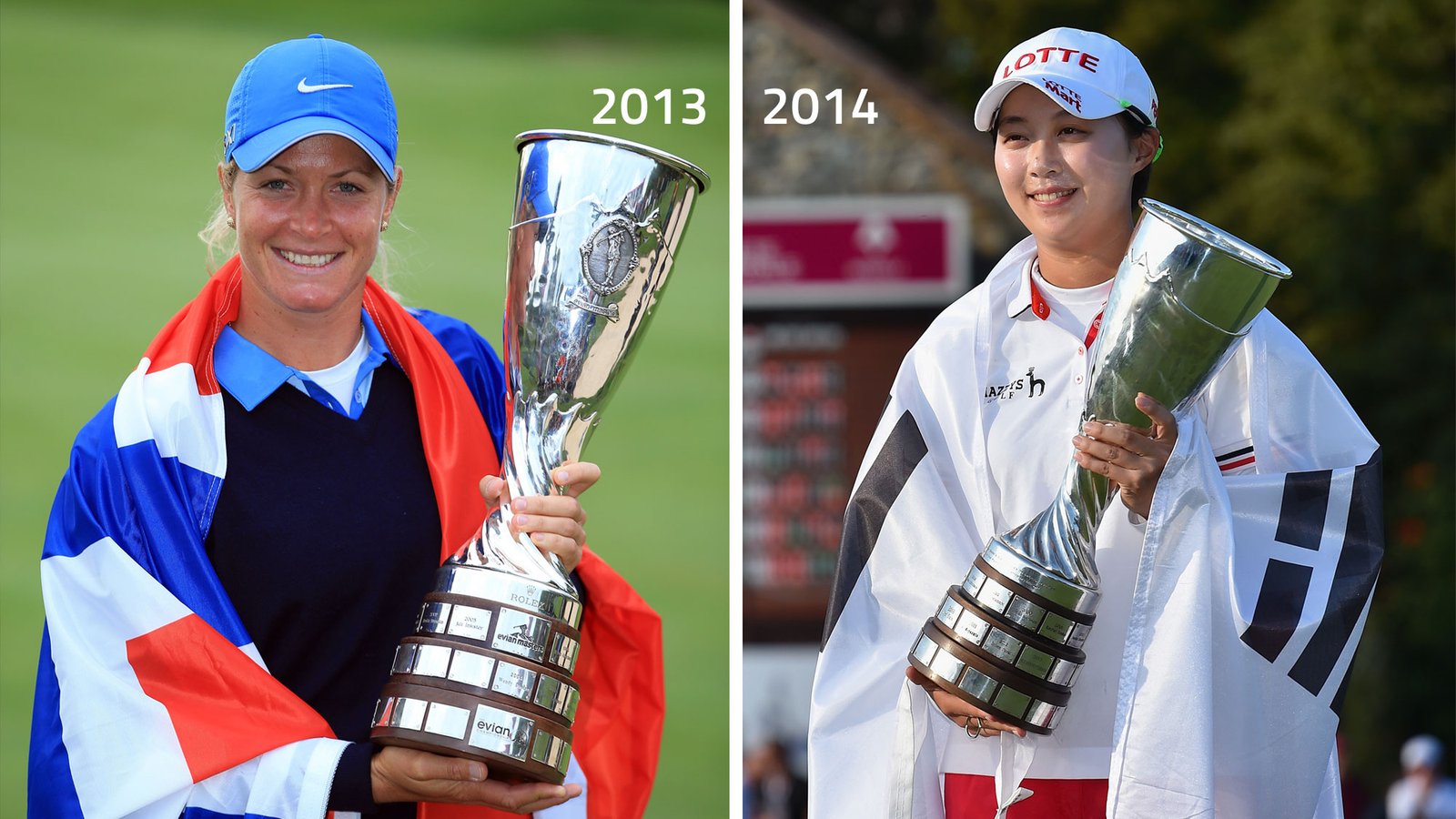 Past champions Suzann Pettersen and Hyo Joo Kim