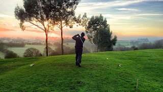 Player hitting from rough