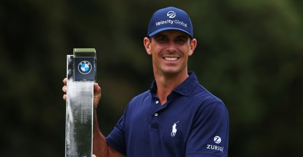 Billy Horschel with BMW PGA trophy