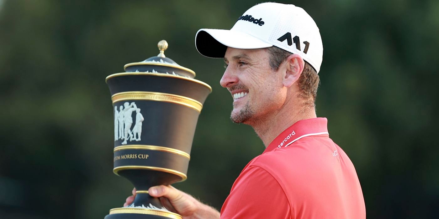 Justin Rose with WGC-HSBC trophy