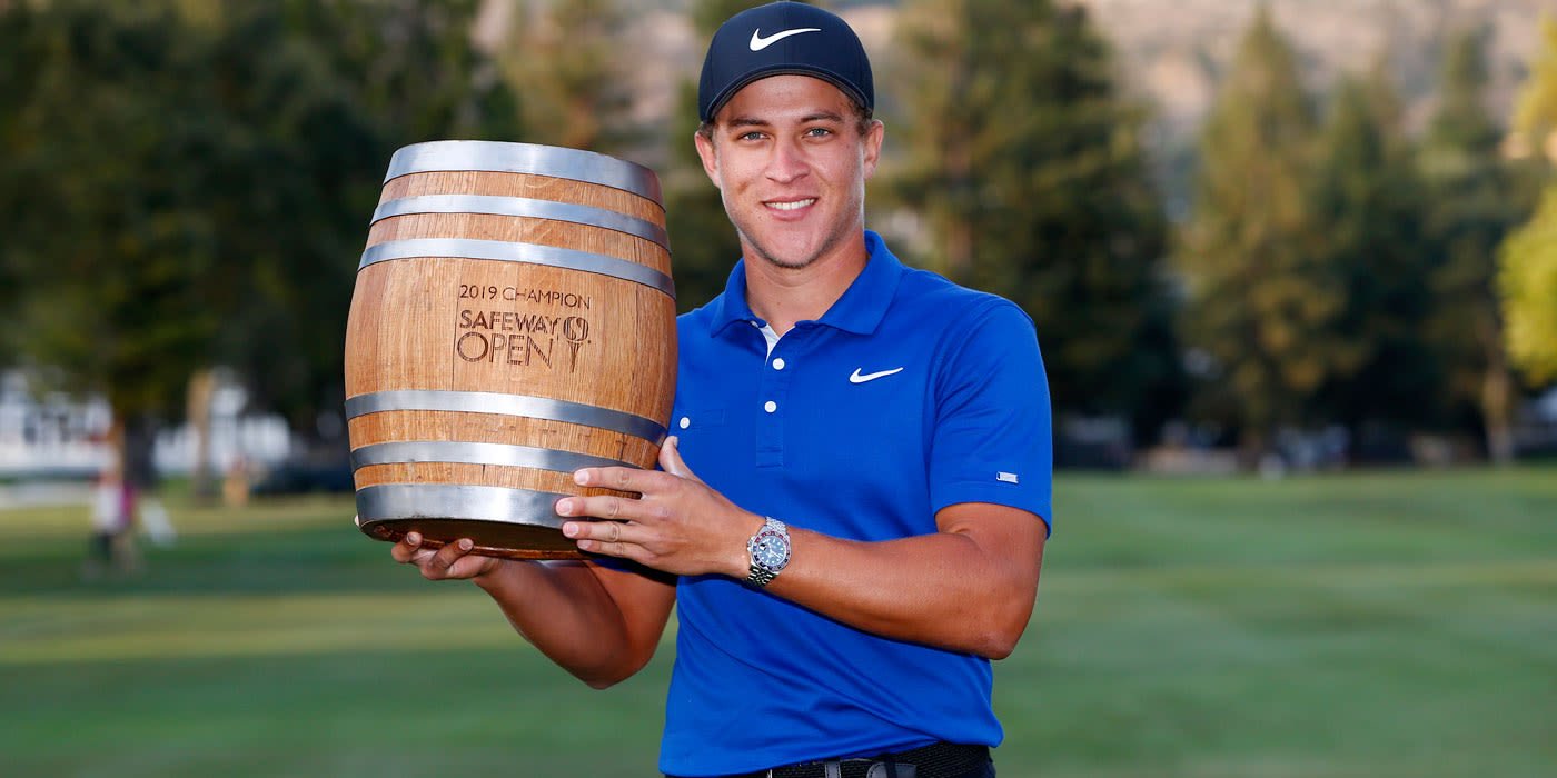 Cameron Champ with the Safeway keg