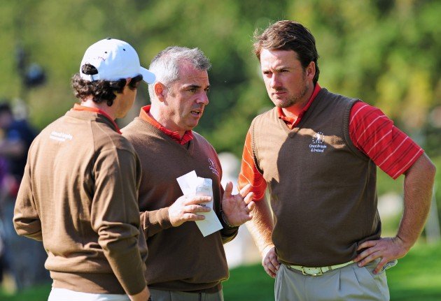 McIlroy, McGinley and MacDowell at the 2009 Vivendi Trophy