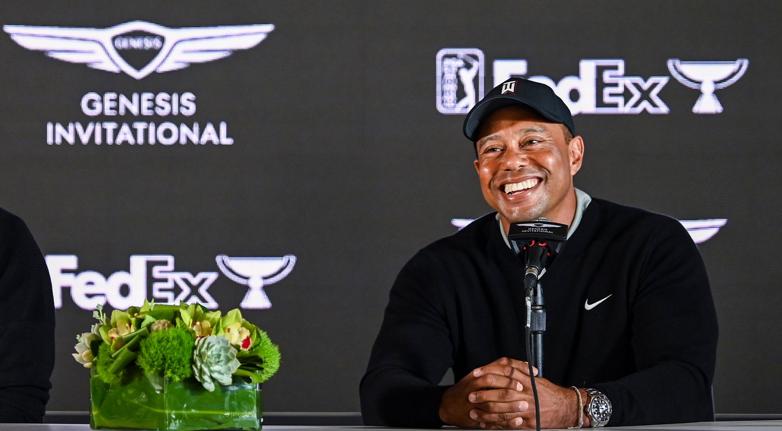 Tournament host Tiger Woods