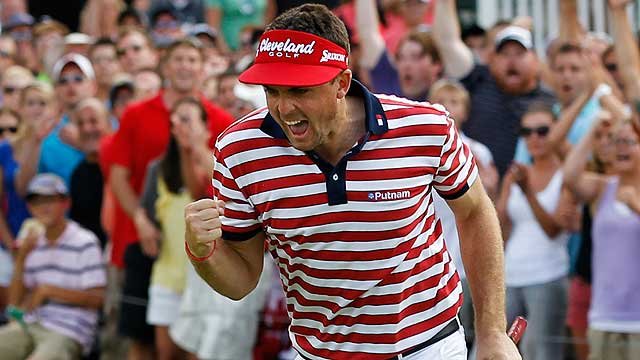 Another Bradley putt drops