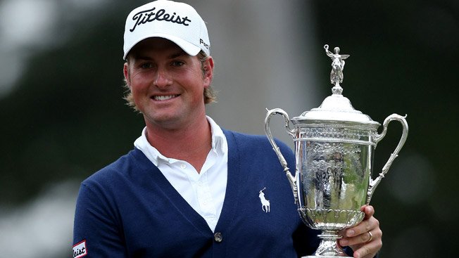 Webb lifts his first major trophy