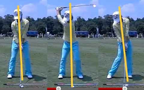 Na Yeon Choi in same swing positions