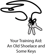 Shoelace and keys