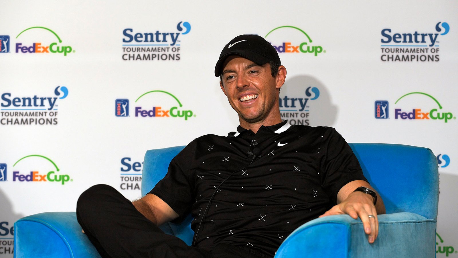 Rory in media tent