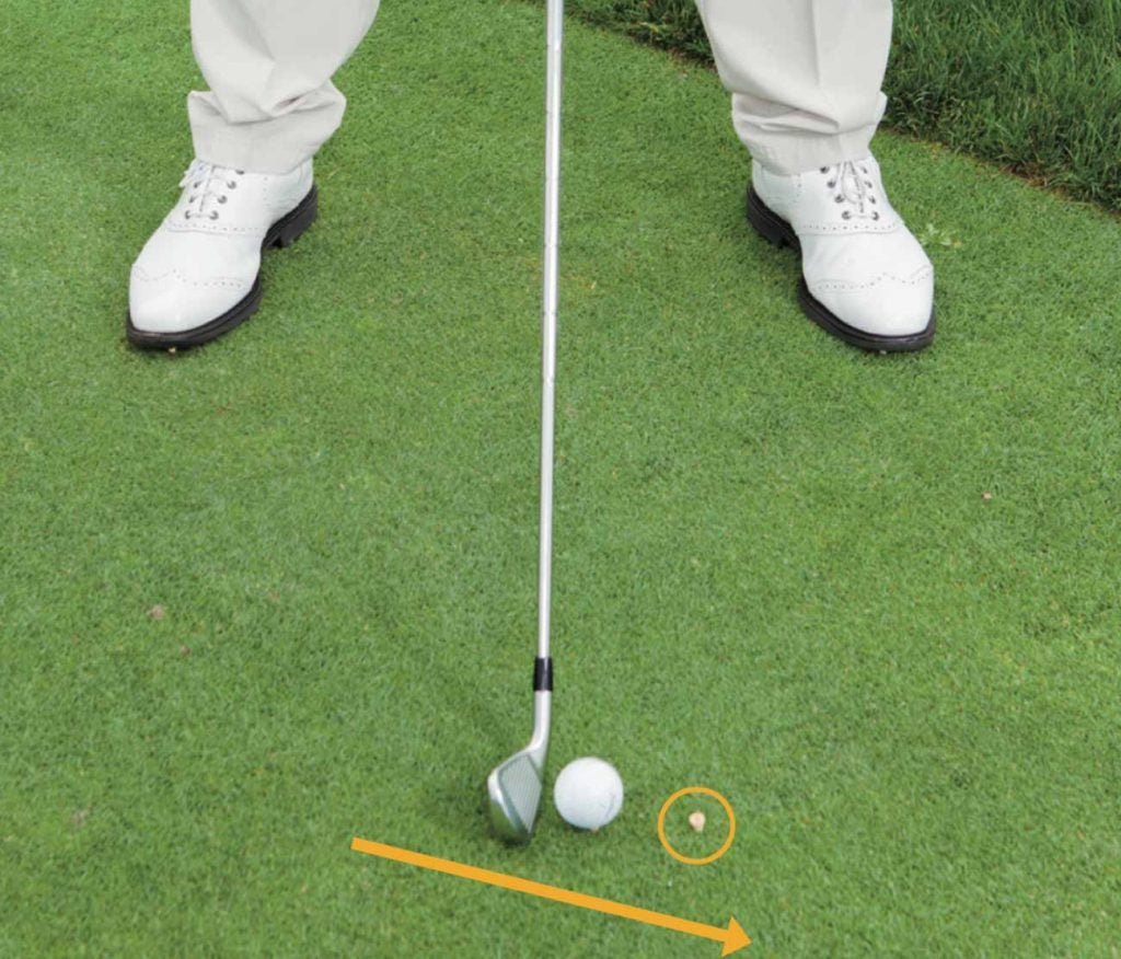 Setup for drill to help you hit long irons